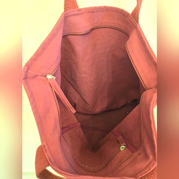 EUC Radley London "Sparkle" Tote Bag In Burgundy - Picture 3 of 4